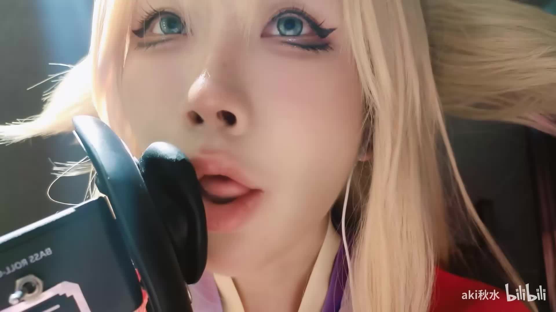 【福利助眠】Aki秋水充电福利ASMR助眠系列之涂山红红怼脸助眠孔雀鱼prpr+轻语环绕